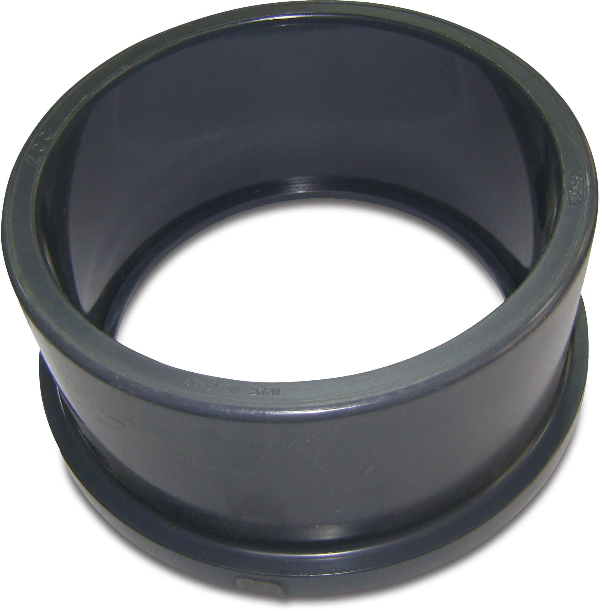Stub flange PVC-U 110 mm glue socket 16bar DN100 grey